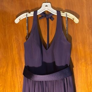 White by Vera Wang size 6 dark purple bridesmaid dress